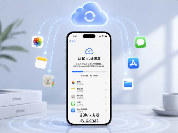 新iPhone通过iCloud备份恢复数据