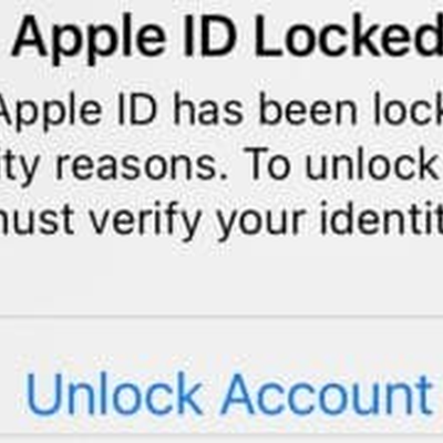iPhone Apple ID 账号锁定安全提示弹窗
