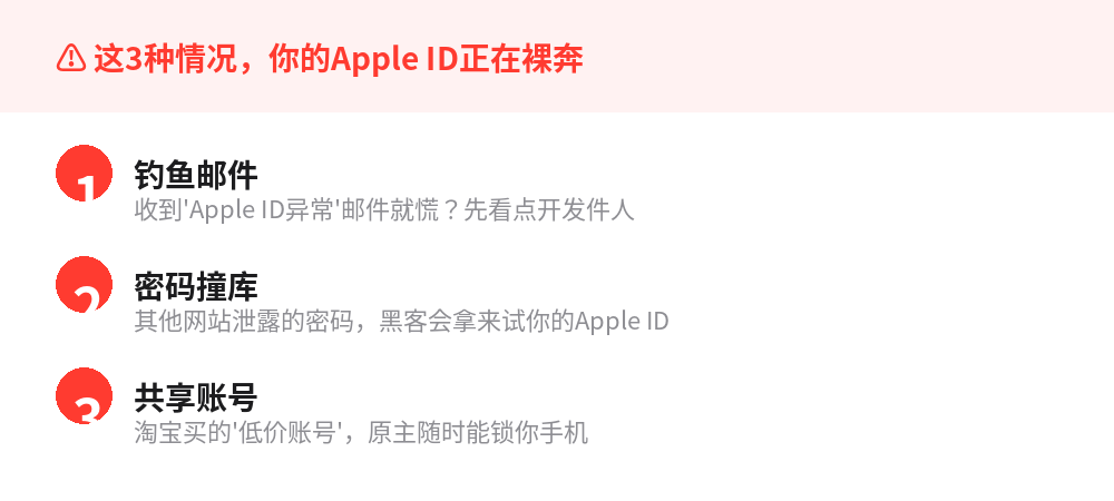 Apple ID三大安全威胁
