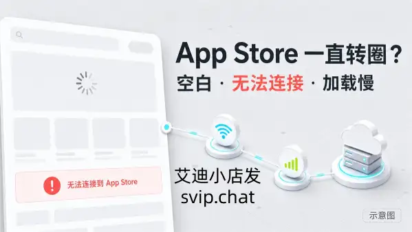 App Store 打不开或一直转圈？空白页先查服务、网络和手机