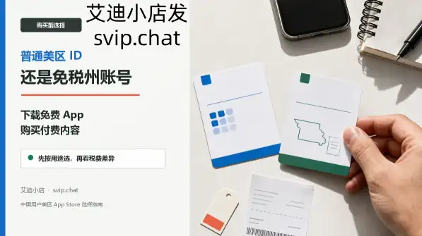 普通美区 Apple ID与免税州账号购买前选择