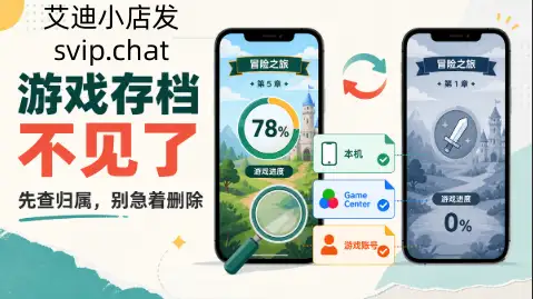 iPhone 游戏进度从 78% 归零并提示核对三类存档归属