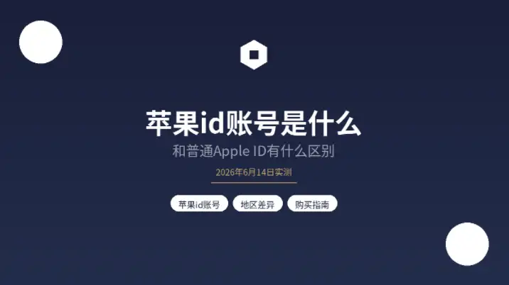 苹果id账号是什么封面