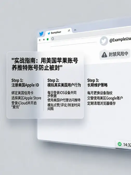 苹果推特账号防止被封