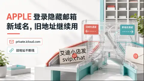 “通过 Apple 登录”将换用 private.icloud.com，旧隐藏邮箱继续有效