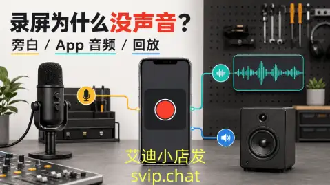 iPhone 录屏的声音去哪了：用两段短测试分开旁白和 App 音频