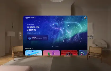 Vision Pro空间计算应用商店界面美区独占