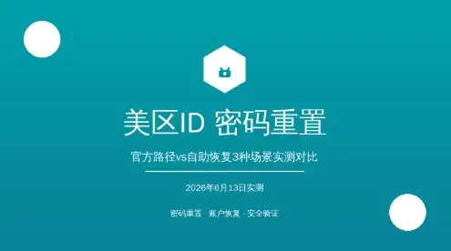 美区AppleID密码重置