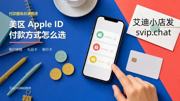 美区 Apple ID 付款方式选择场景