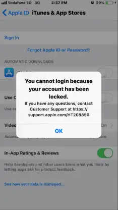 美区Apple ID登录错误提示